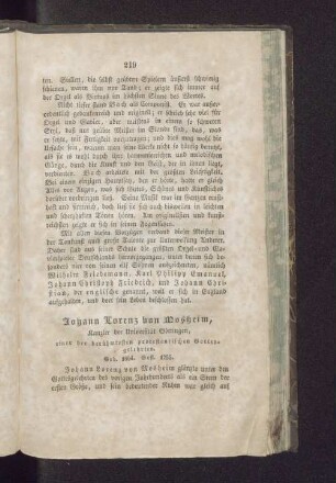 Johann Lorenz von Mosheim,