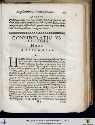 Consideratio VI.