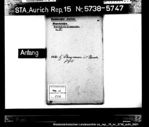 Hausierkonzessionen und -gesuche: H. Plangmann aus Bunde, Photograph