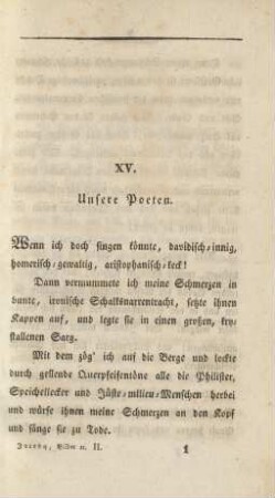 XV. Unsere Poeten