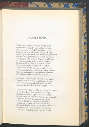 La mala senda