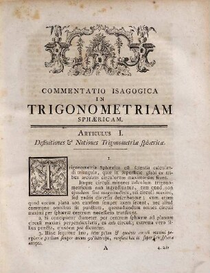 De la Caille lectiones elementares astronomiae, geometricae et physicae : ex ed. parisina anni MDCCLV, [1]