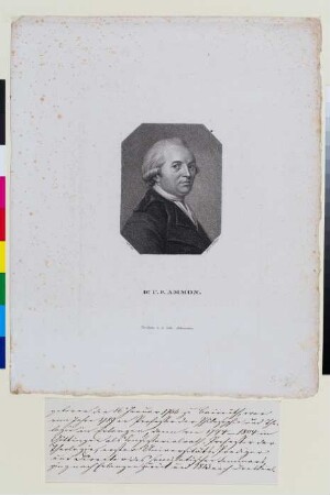 Porträt Christoph Friedrich Ammon