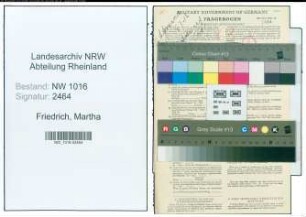 Entnazifizierung Martha Friedrich , geb. 10.01.1912 ()