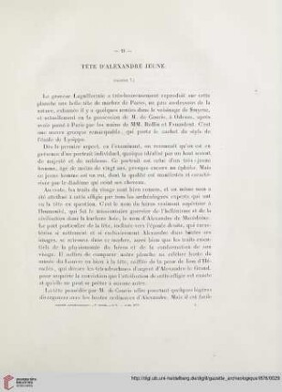 Tête d’Alexandre jeune
