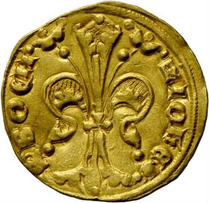 Gulden des böhmischen Königs Johanns des „Blinden“, nach 1325