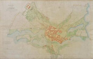 Brouillon Karte von der Residenz Potsdam