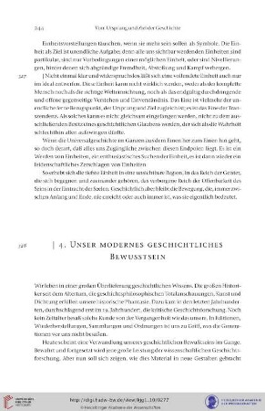 4. Unser modernes geschichtliches Bewusstsein