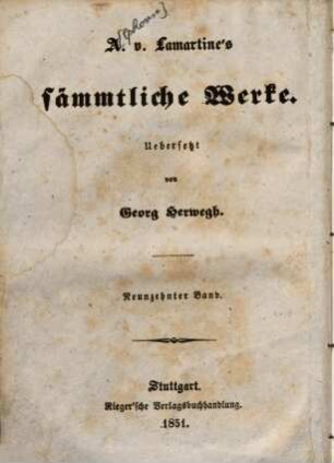 A. von Lamartine's sämmtliche Werke. 19, Geschichte der Girondisten ; 5