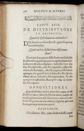 Caput XXIX. De Distributione Ex Adiunctis.