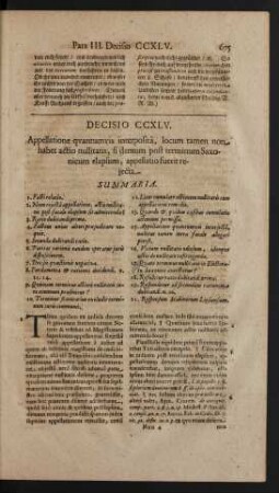 Decisio CCXLV.