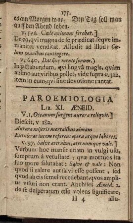 Paroemiologia Lib. XI. Aeneid.