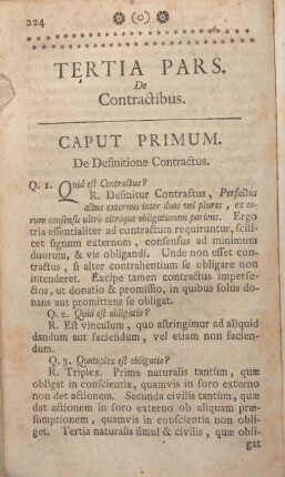 Tertia Pars. De Contractibus. Caput Primum - [Caput XIX.]