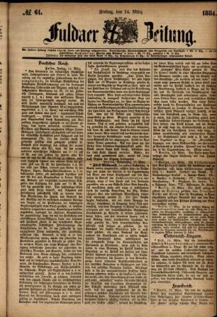 Ausgabe vom Freitag, den 14. März 1884.