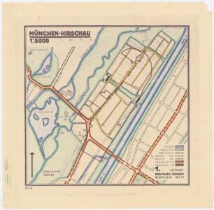 Bebauungsplan München-Hirschau: Verkehrs- und Zonenplan 1:5000
