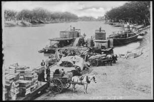 Mildura, Australien. The Wharf, River Murray