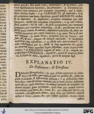 Explanatio IV.