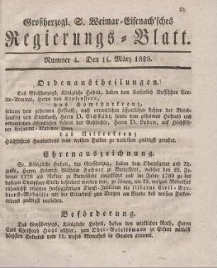 Nr. 4 : 14. März 1828