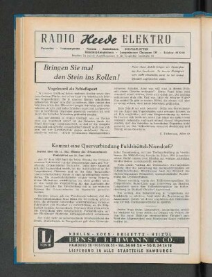 Kommt eine Querverbindung Fuhlsbüttel-Niendorf?