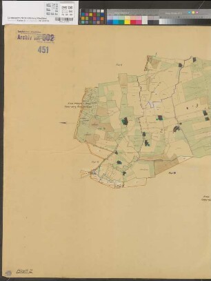 Sendenhorst (Sendenhorst), Flurbereinigung Sendenhorst, koll. Übersichtskarte Bl. 2
