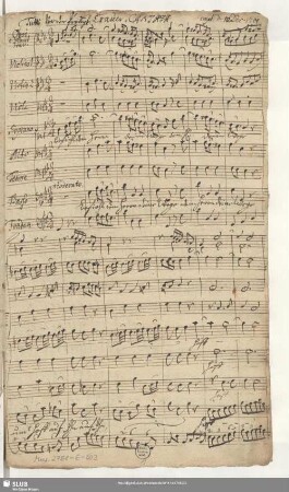 Partitur [Schreiber: Reichard, H. G.]