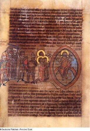 Textseite und Illustration, Blatt 105v