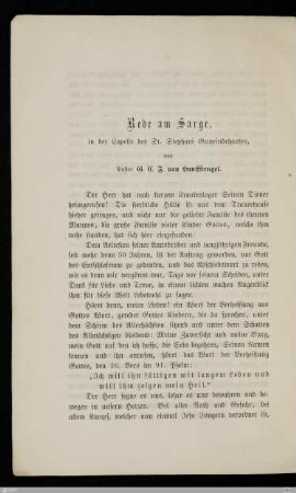 Rede am Sarge