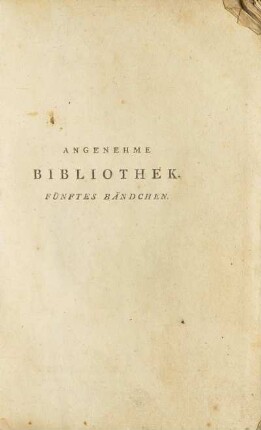 Erster Theil: Lazarillo