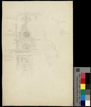 Architektonische Details einer italiensichen Kirchenausstattung