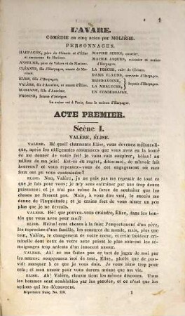 L'avare : comédie en cinque actes