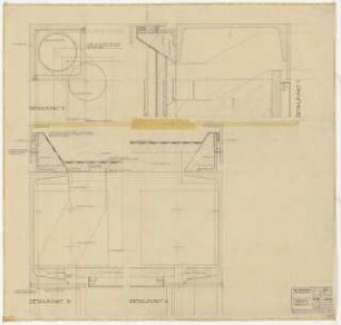 GDF Wüstenrot, Ludwigsburg Innenausbau: Vordach: Details 1:1