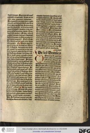 CVIII. De sancto Dominico.