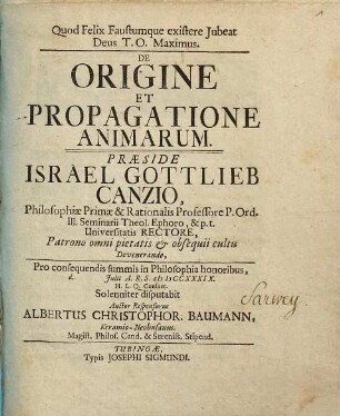 De origine et propagatione animarum
