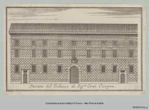 Veduten von Mailand : Ansicht des Palazzo Cigogna in Mailand