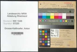 Entnazifizierung Anton Grosse-Katthoefer , geb. 17.06.1912 (Werkmeister)