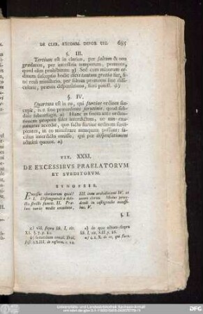 Tit. XXXI. De Excessibus Praelatorum Et Subditorum.