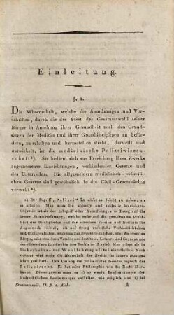 Taschenbuch der Staats-Arzneiwissenschaft für Ärzte und Wundärzte, 2,1. Civil-Medicinal-Policei