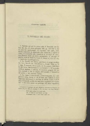 Il Favolello del Geloso