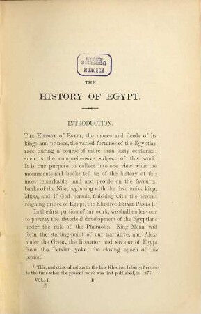 A history of Egypt under the Pharaohs : derived entirely from the monuments ; to wich is added a discourse on the Exodus of the Israelites ; in two volumes, 1