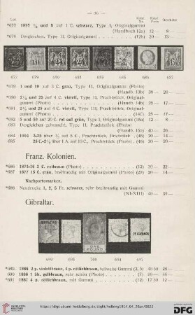 Gibraltar (Nr. 689-702)