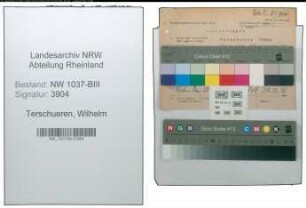 Entnazifizierung Wilhelm Terschueren , geb. 27.08.1888 (Kaufmann)