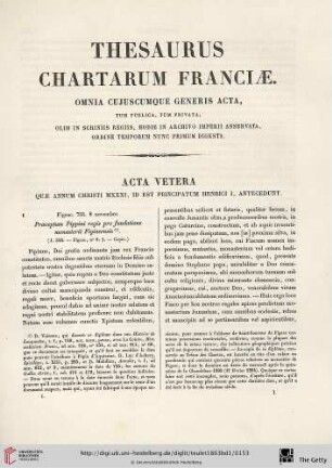Thesaurus Chartarum Franciae