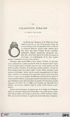 3. Pér. 5.1891: La collection Strauss au musée de Cluny
