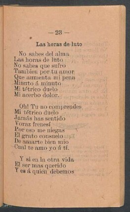 Las horas de luto