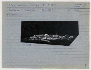 Modell: Stadtzentrum. Berlin, Mitte, Stadtzentrum