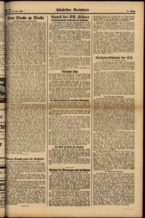Zweite Ausgabe vom Montag, den 24. Juli 1939.