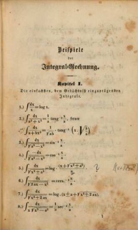 Aufgaben aus der Differenzial- und Integral-Rechnung : nebst den dazu gehörigen Auflösungen, [2]. Aufgaben aus der Integralrechnung : nebst den dazu gehörigen Auflösungen