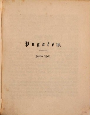 Pugačew : geschichtlicher Roman, 2