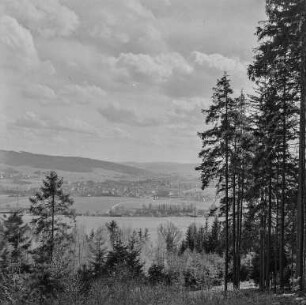 Aussicht vom Mönchswalder Berg : Blick vom Mönchswalder Berg ins Lausitzer Bergland