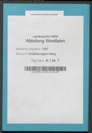 Verbreitung einer aufrührerischen Proklamation zu Iserlohn, Altena und Lüdenscheid